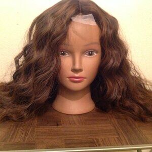 **NEW NEVER WORN** Lulu Haireate Long Brown Wavy Synthetic Wig